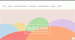 Desktop Screenshot of praktijkinbalans.net